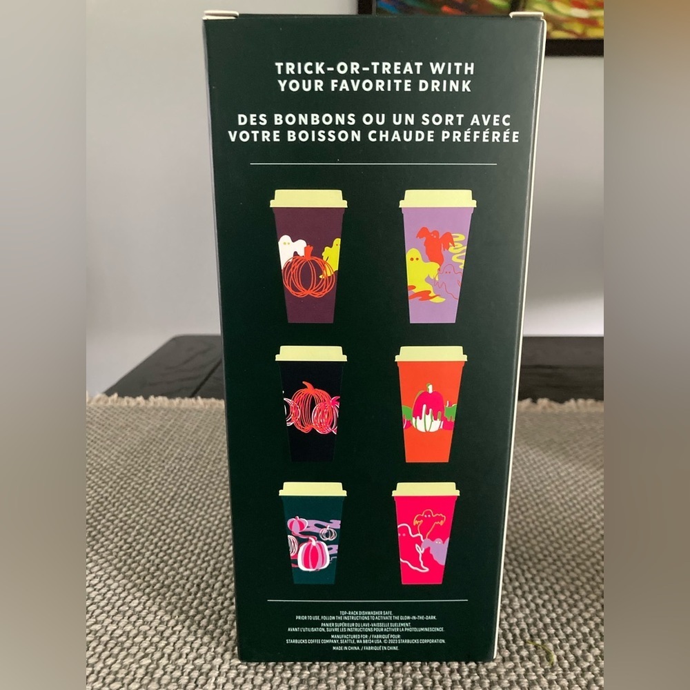 Starbucks Halloween Glow In The Dark reusable hot cups - Picture 3 of 5